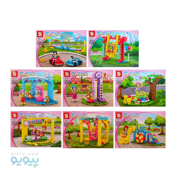 سری ۸ عددی لگو شهربازی خیابانی آیتمS-GIRLS 5403 عمده و کارتنی
